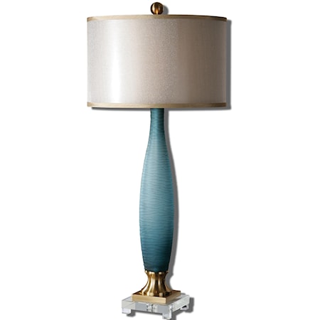 Alaia Blue Glass Table Lamp